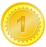 Gold medal icon